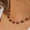 Heidi Cranberry Cultured Pearl Necklace Heidi Kjeldsen Jewellers NL1292