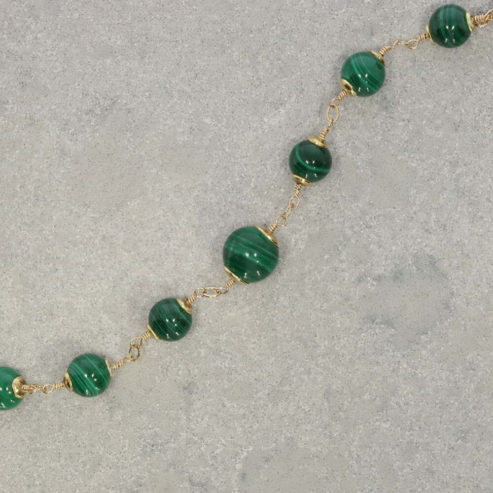 Naja Heidi Kjeldsen Jewellery Malachite Necklace NL1294 still
