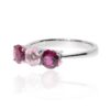 Alma Pink Rhodalite Garnet And Morganite Ring By Heidi Kjeldsen jewellery R1640 side