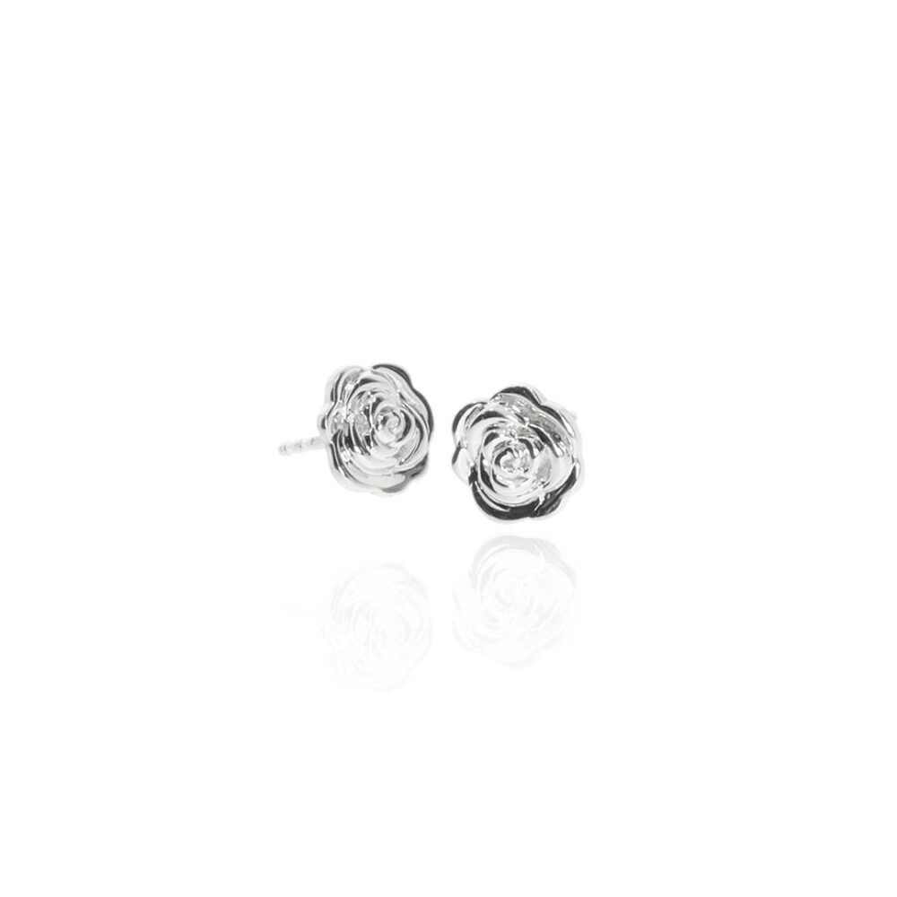 Espen Sterling Silver Rose Earstuds Heidi Kjeldsen Jewellery ER4756 whitejpg