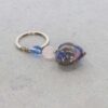 Heidi Blue Pink Heart Murano Glass Keyring Heidi Kjeldsen Jewellers KR0017 stilll