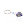 Heidi Blue Pink Heart Murano Glass Keyring Heidi Kjeldsen Jewellers KR0017 white