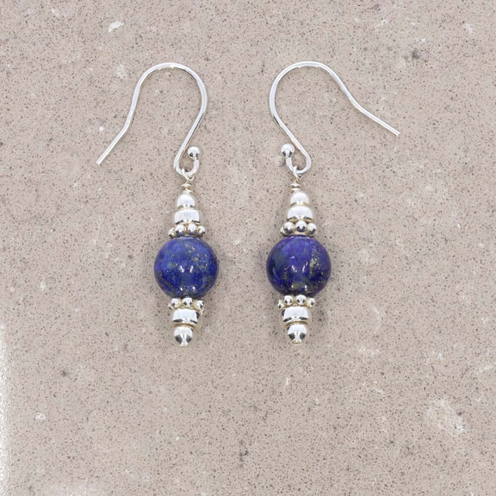 Lapis Lazuli Drop Earrings Heidi Kjeldsen jewellery ER2545 still
