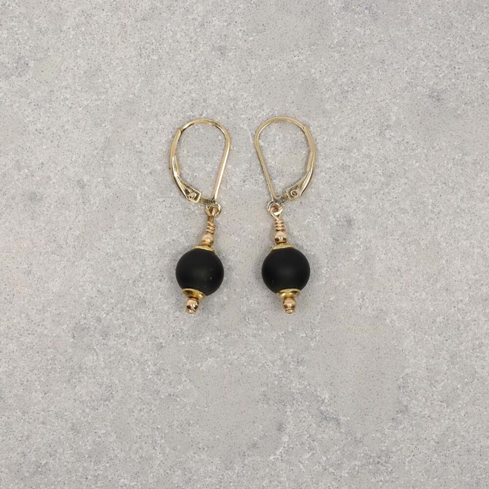 Lisbet Black Onyx Earrings By Heidi Kjeldsen jewellery ER2527 still