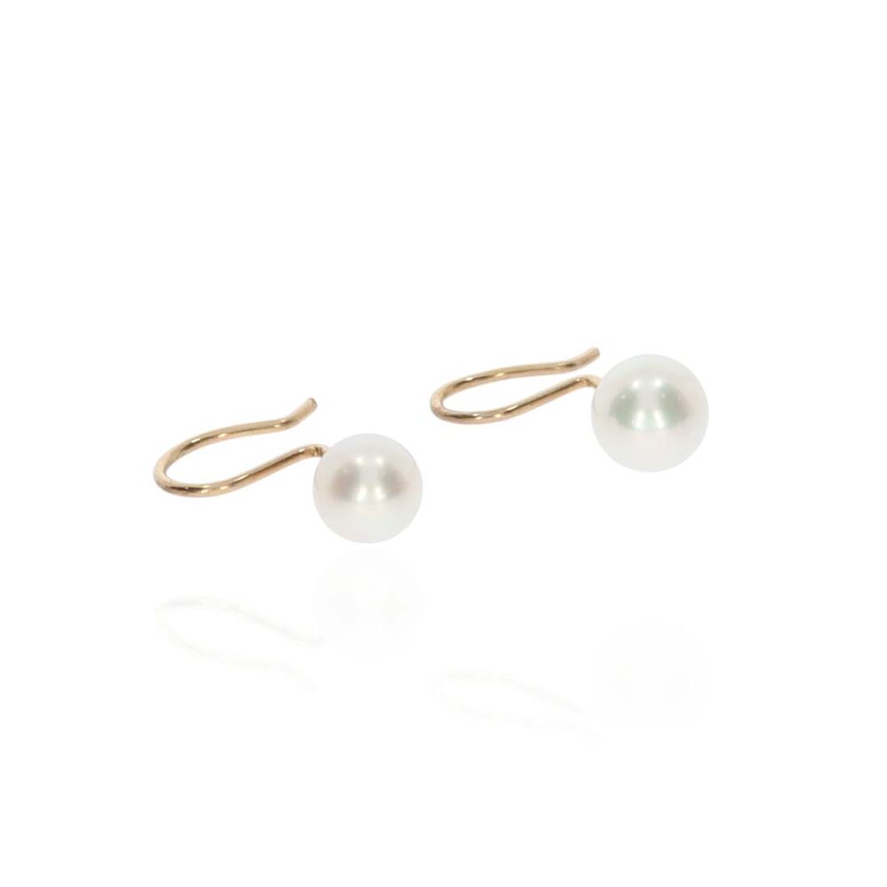 Margit Akoya Pearl Twist Earrings Heidi Kjeldsen Jewellers ER1987 white