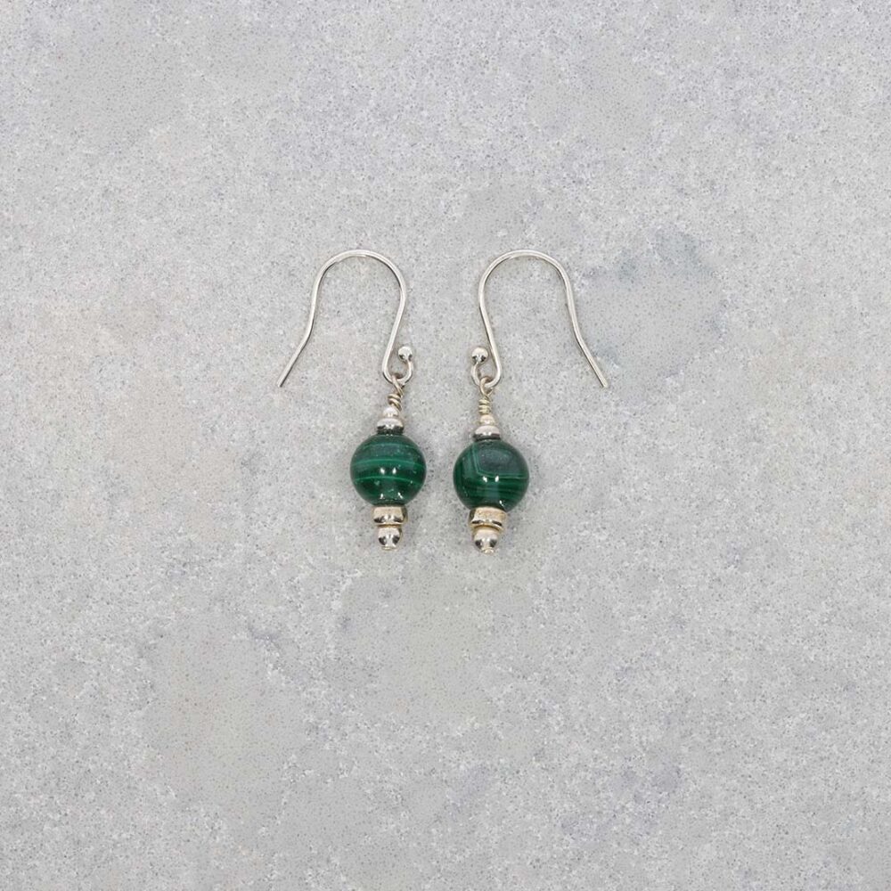 Naja Malachite Drop Earrings Heidi Kjeldsne Jewellers ER2536 still