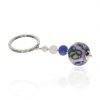 Pink and Blue Murano Glass Keyring By Heidi Kjeldsen Jewellers KR0024