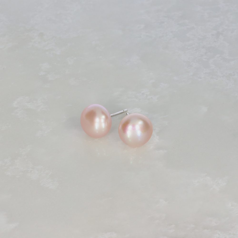 Pink Cultured Pearl Earrings Heidi Kjeldsen Jewellery still ER2068