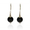 Striking Black Onyx Drop Earrings By Heidi Kjeldsen Jewellery ER2541 Front