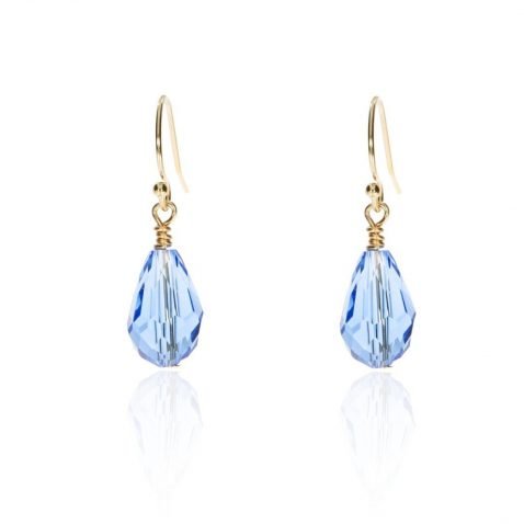 Blue Glass Earrings By Heidi Kjeldsen Jewellery ER2560 Front