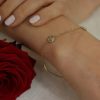 Gold Rose Bracelet BL1377 BY Heidi Kjeldsen Jewellers Model 1