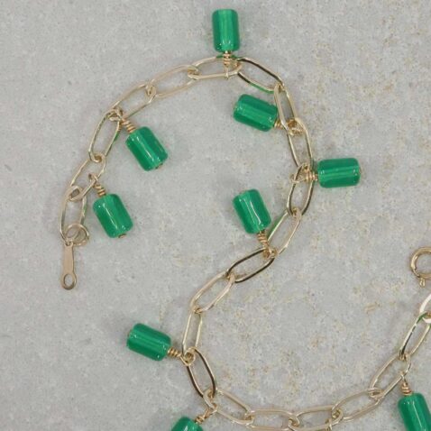 Green Glass Bracelet Heidi Kjeldsen Jewellers BL1385 still