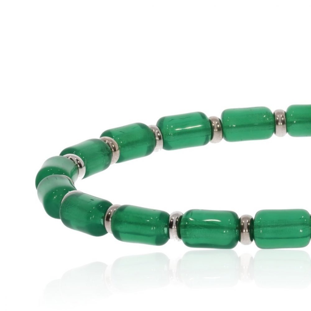 Green Glass Bracelet By Heidi Kjeldsen Jewellers BL1379 side