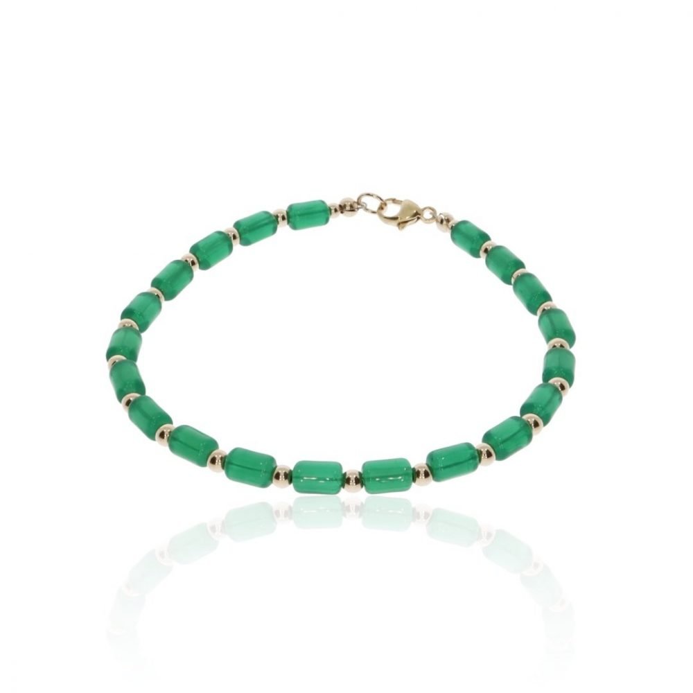 Green Glass Bracelet By Heidi Kjeldsen Jewellers BL1380 round