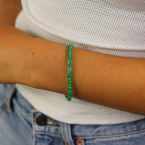 Green Glass bracelet Heidi Kjeldsen Jewellery BL1378