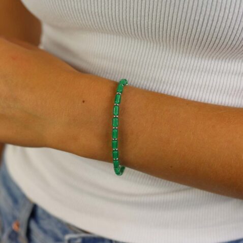 Green Glass bracelet Heidi Kjeldsen Jewellery BL1379