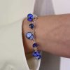 Birgit Lapis Lazuli, Blue Lace Agate and Glass Bracelet - Image 2