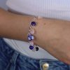 Murano Glass and Rose Quartz Bracelet by Heidi Kjeldsen BL1386 Model