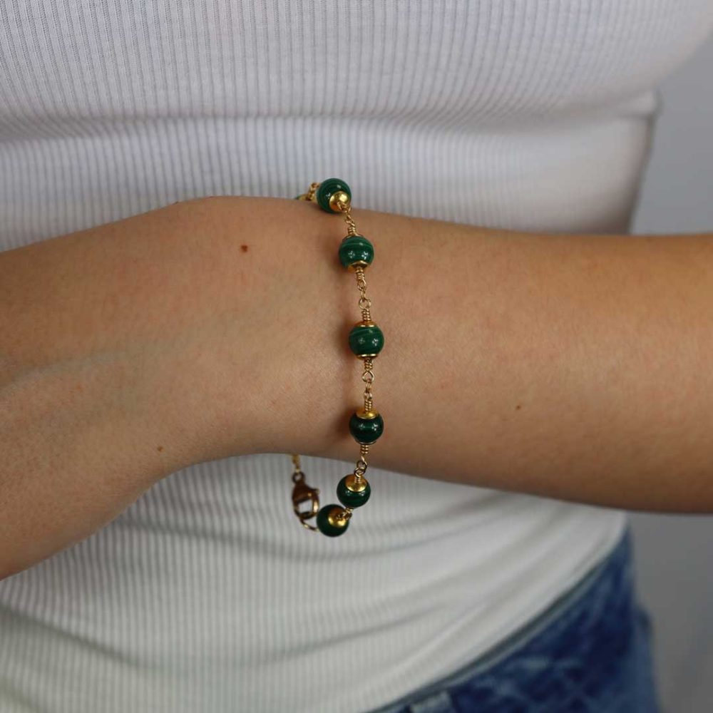 Malachite Bracelet By Heidi Kjeldsen Jewellery BL1383 Model