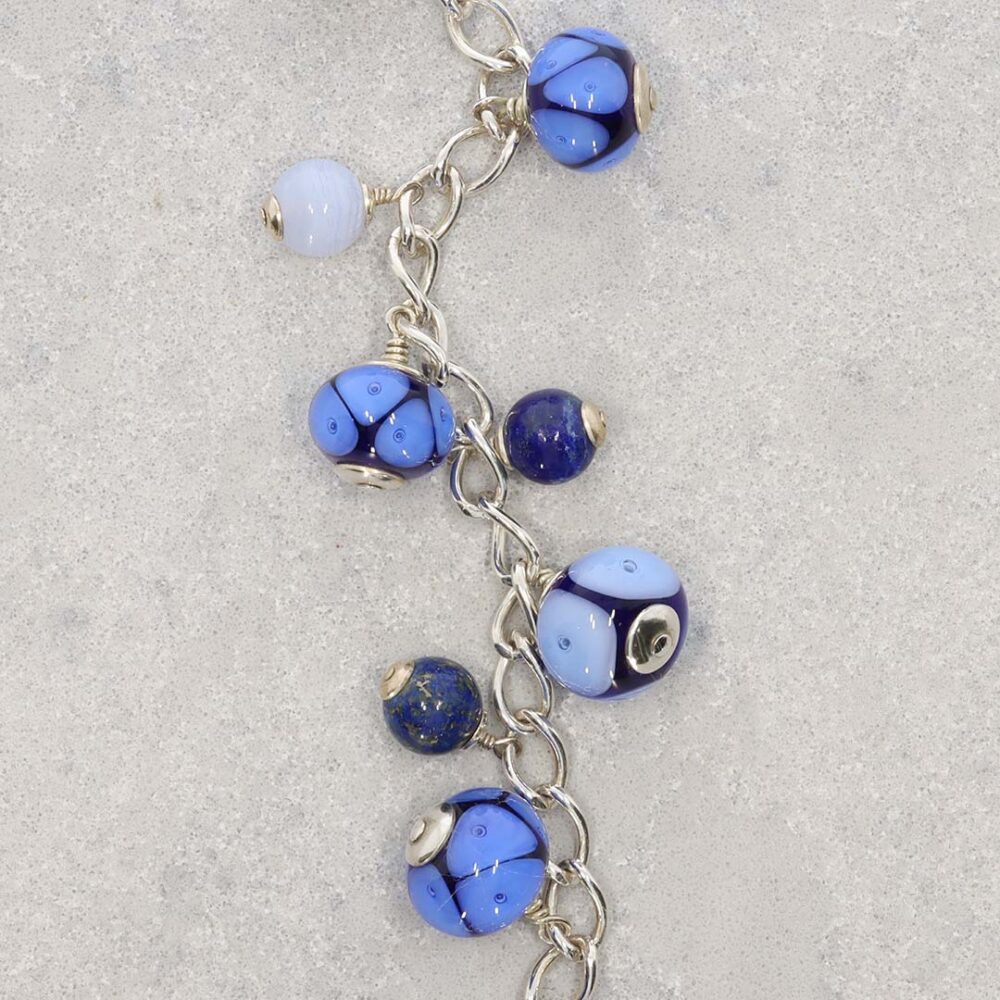 Lapis Lazuli and Murano Glass Bracelet Heidi Kjeldsen jewellery BL1387 still