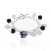 Murano Glass and Rose Quartz Bracelet by Heidi Kjeldsen BL1386 round