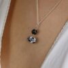 Heidi Black and White Glass Pendant Heidi Kjeldsen Jewellers P1387