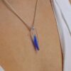 Heidi Blue Floral Glass Pendant Heidi Kjeldsen Jewellers P1456