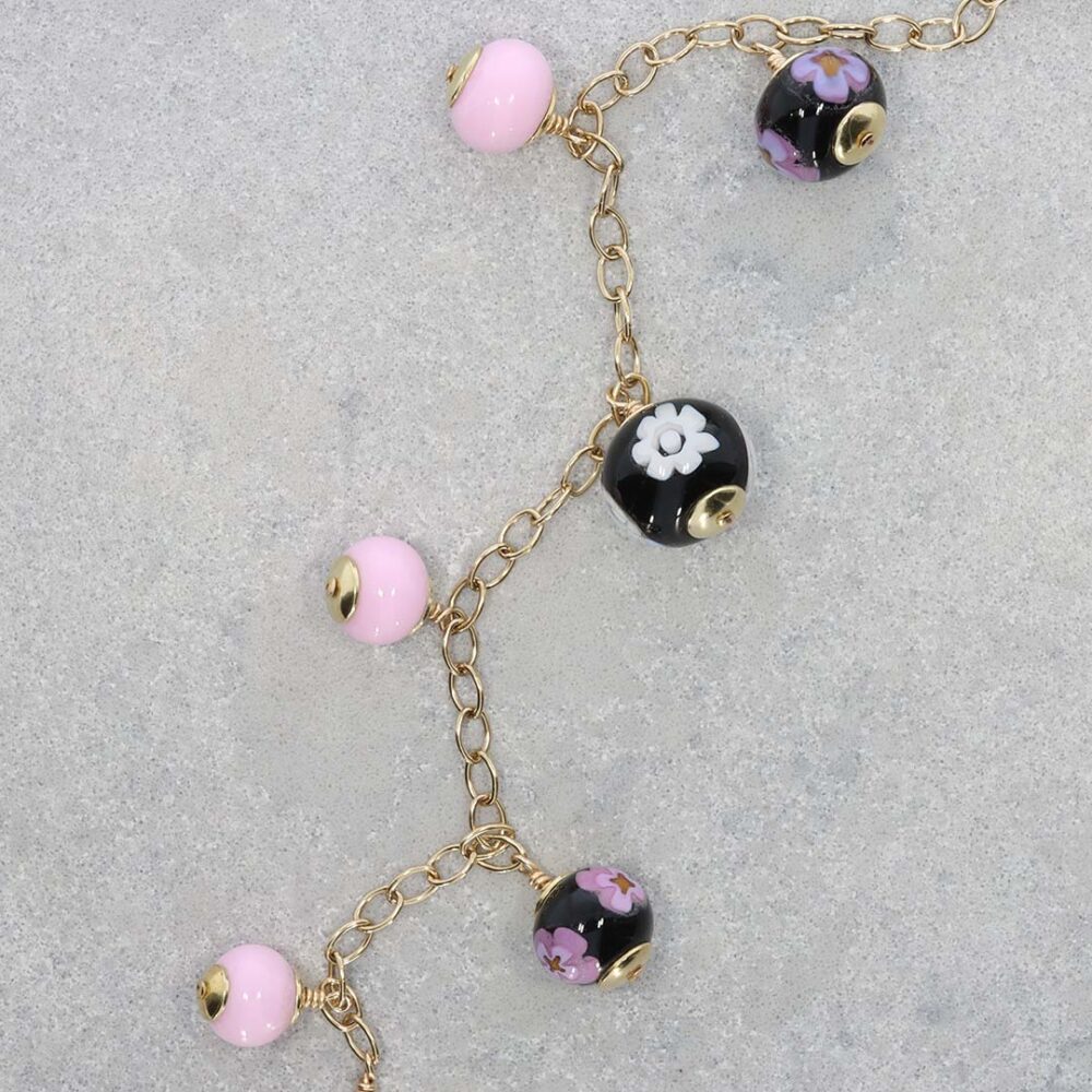 Heidi Kjeldsen Jewellery Lampwork Glass Bracelet BL1391 still