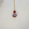 Heidi's Floral Glass Red Agate Pendant Heidi Kjeldsen Jewellery P1451 still