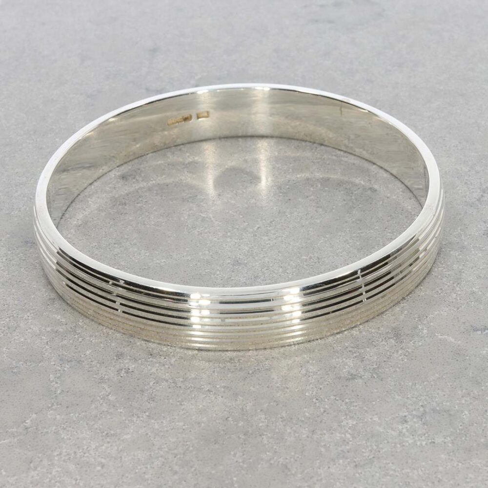 Helle Ridge Sterling Silver Bangle Heidi Kjeldsen Jewellers BL1303 still