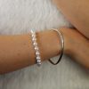 Silver Triangular Bangle By Heidi Kjeldsen Jewellery BL1320 model 2