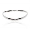 Silver Triangular Bangle By Heidi Kjeldsen Jewellery BL1320 Flat