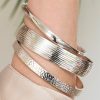 Silver Triangular Bangle By Heidi Kjeldsen Jewellery BL1320 Model