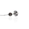 Heidi Black White Spot Murano Glass Pendant Heidi Kjeldsen Jewellery P1377 white
