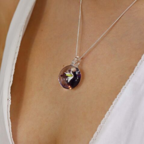 Heidi Floral Glass Pendant Heidi Kjeldsen Jewellers P1270