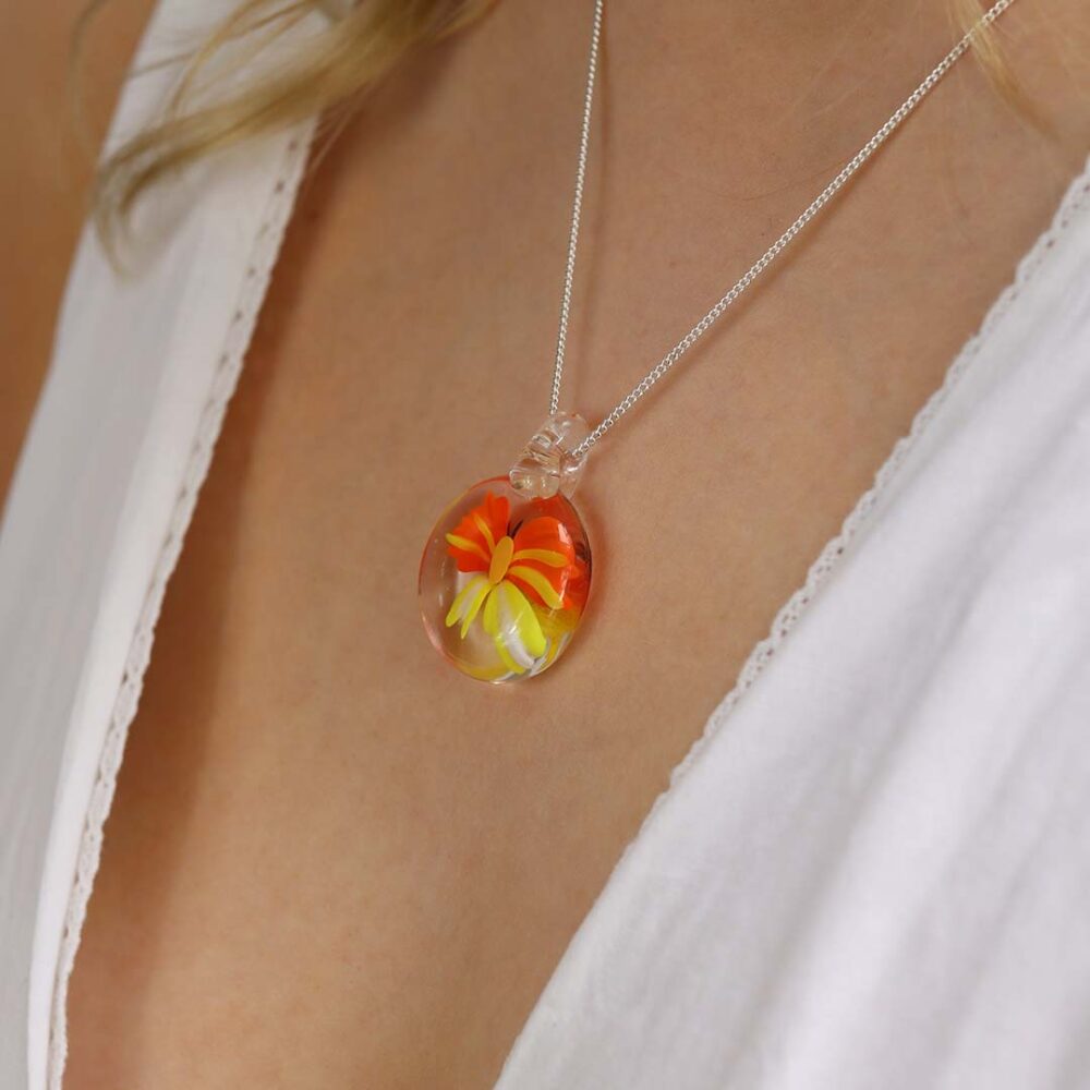 Heidi Glass Butterfly Pendant Heidi Kjeldsen Jewellers P1263