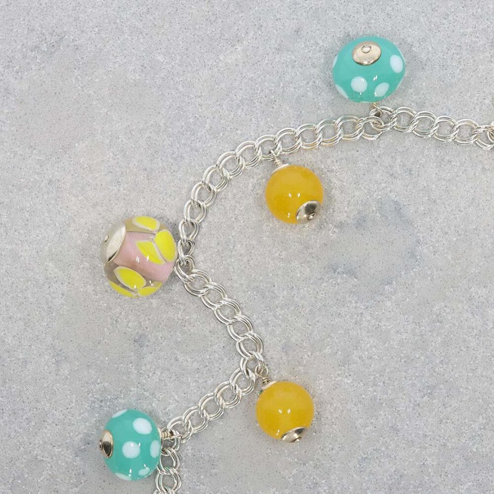 Heidi Kjeldsen Jewellery Lampwork Glass Bracelet BL1364 Still