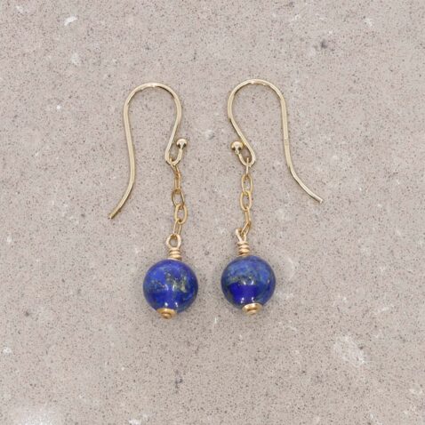 Lapis Lazuli Drop Earrings Heidi Kjeldsen jewellery ER2570 still