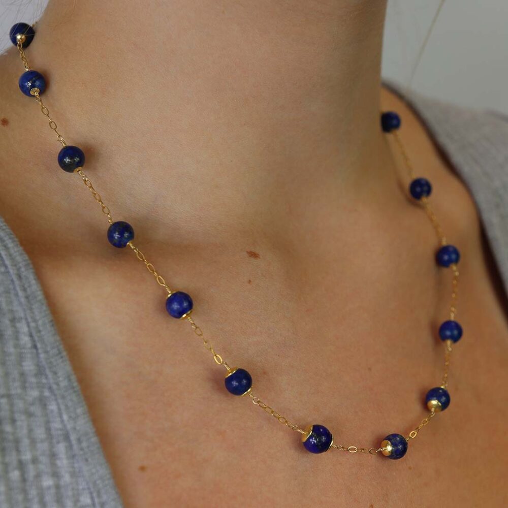 Naja Lapis Lazuli Necklace Heidi Kjeldsen Jewellers NL1315 Model
