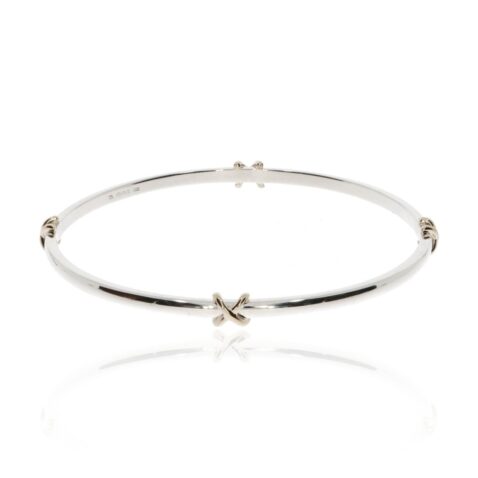 Tove-Silver-and-Gold-Kiss-Bangle-By-Heidi-Kjeldsen-Jewellery-BL1396-Flat