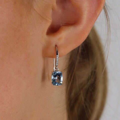 Aquamarine and Diamond Earrings Heidi Kjeldsen Jewellery er2439 Model2 (3)