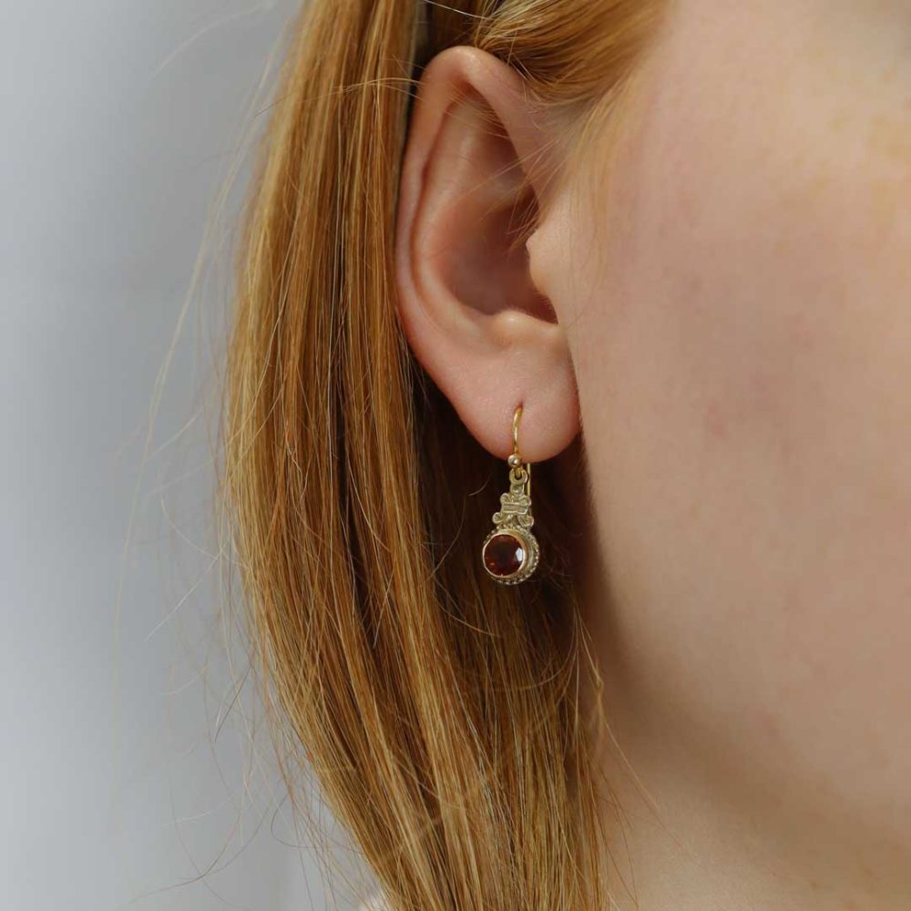 Citrine Filigree Earrings Heidi Kjeldsen Jewellers ER2573 Model