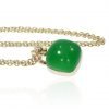 Green Agate Pendant Heidi Kjeldsen Jewellers P1441 Side