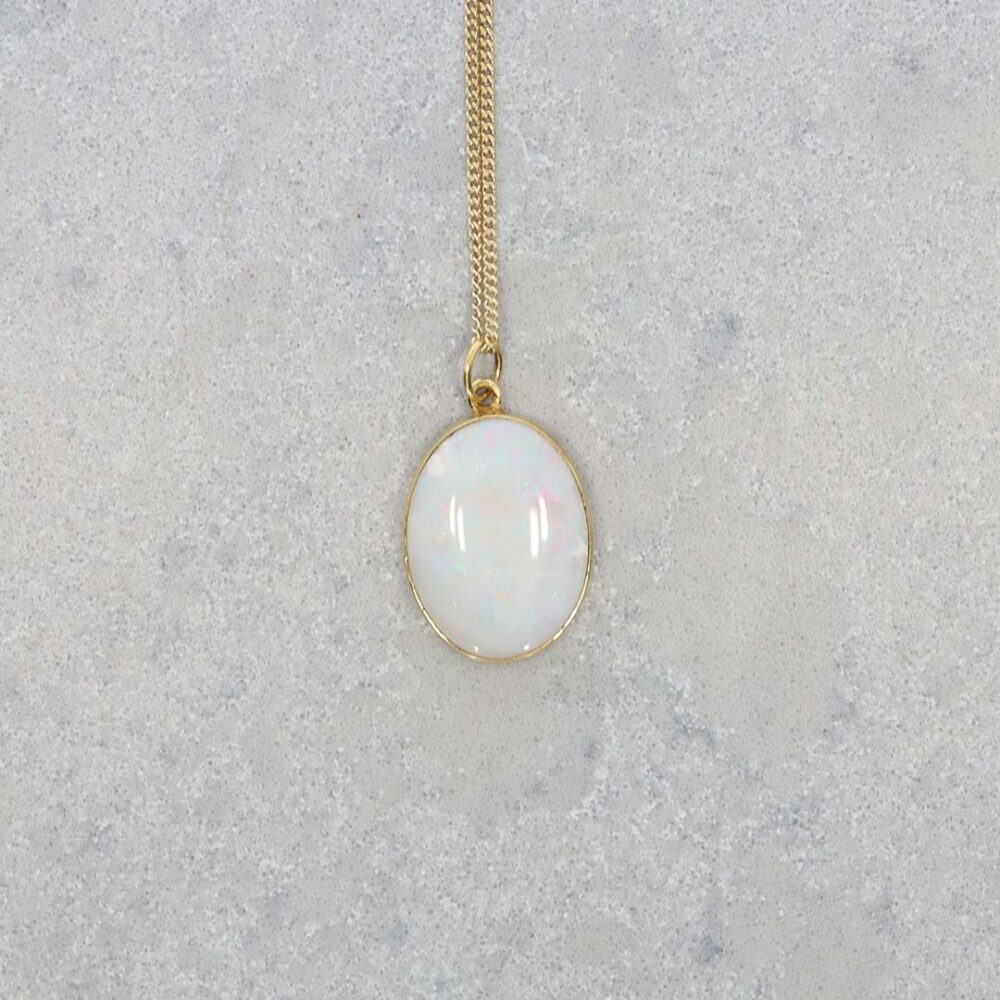 Per Opal Yellow Gold Pendant Heidi Kjeldsen Jewellery P1471 still