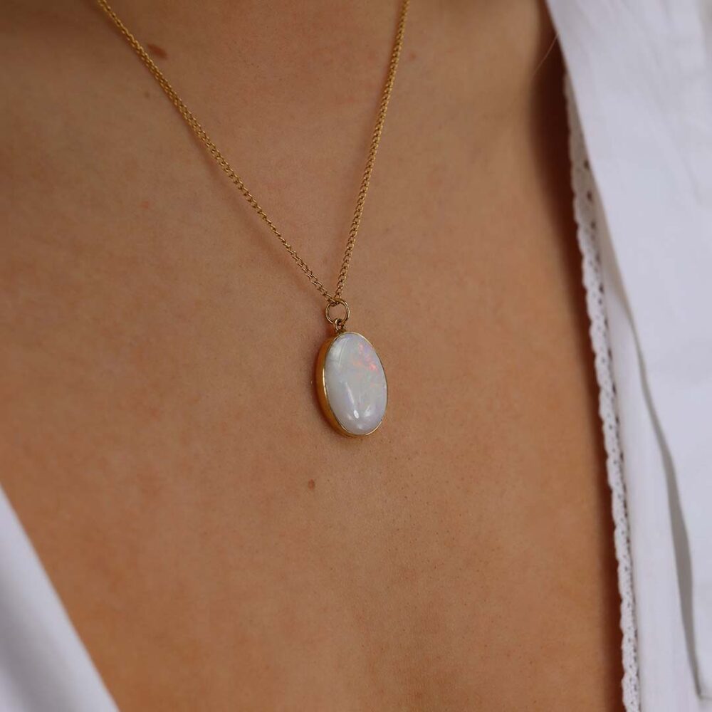 Per White Opal Pendant Heidi Kjeldsen Jewellers P1471