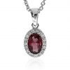 Rhodolite Garnet Pendant By Heidi Kjeldsen Jewellers P1468 Hanging