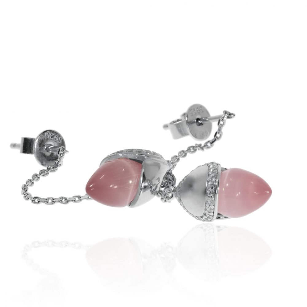 Fei Liu Pink Threader Earrings Heidi Kjeldsen Jewellery