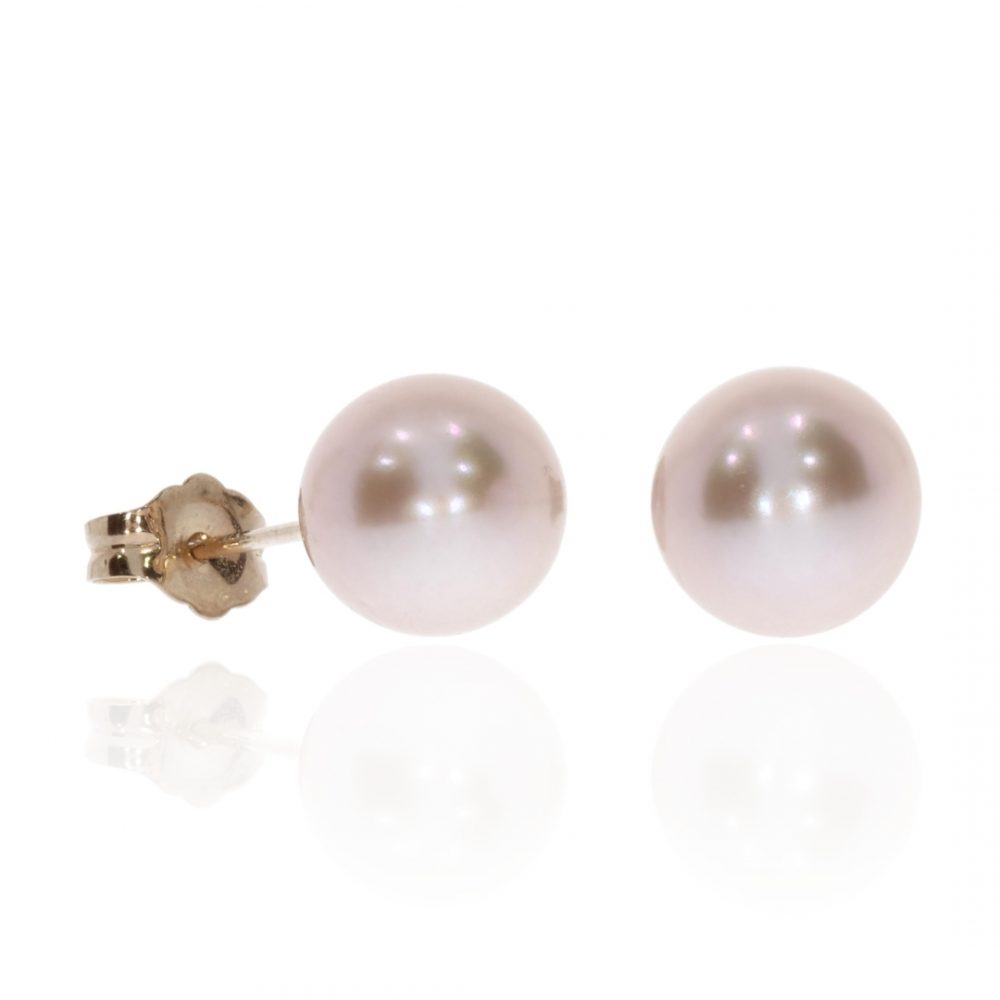 Pink Cultured Pearl earrings By Heidi Kjeldsen Jewellery ER4736 front