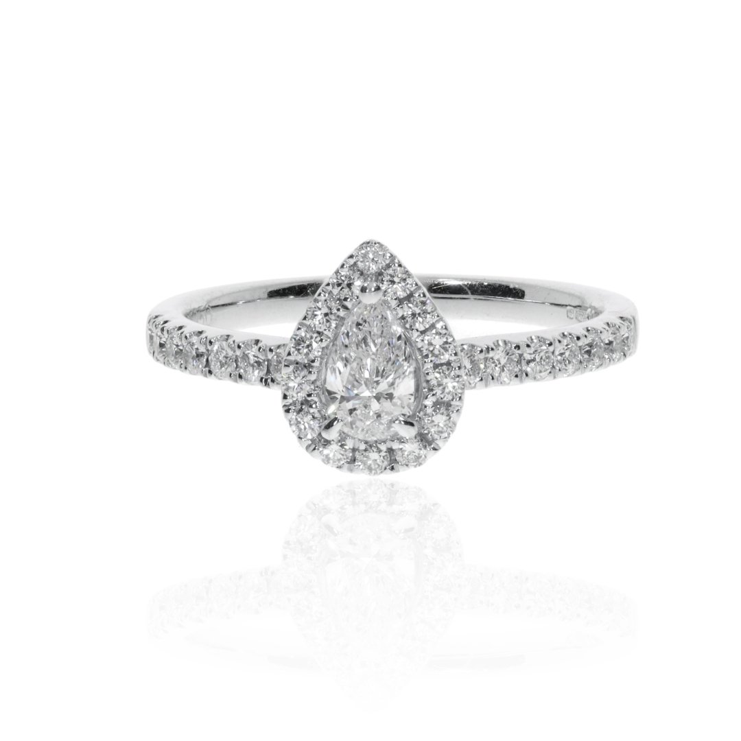 Hanne Pear Shaped Diamond Cluster Ring