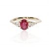 Ruby and Diamond ring By Heidi Kjeldsen Jewellery R1691 Front